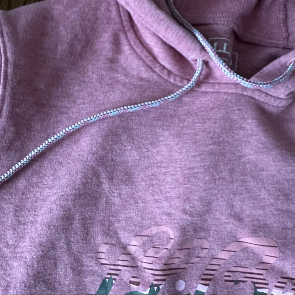 L.L. Bean Soft cozy Pink logo Sweatshirt hoodie - Picture 7 of 14